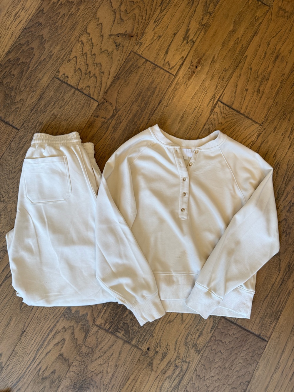 Every Cream Henley Pullover + Joggers Set